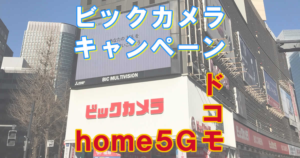 ビックカメラドコモhome5G