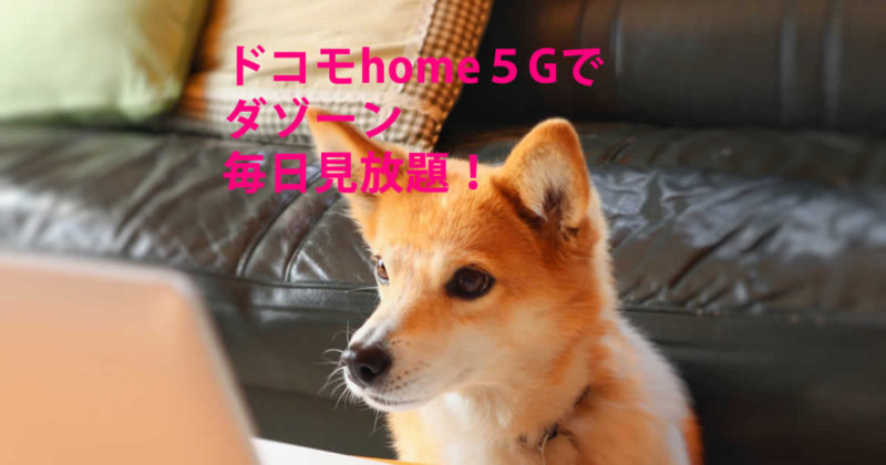daznダゾーンドコモhome5G