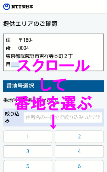 NTT東日本回線チェック4