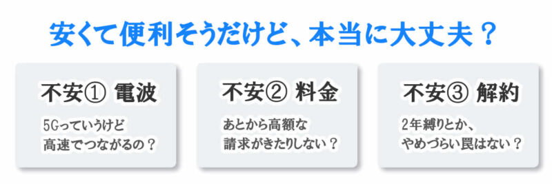 安くて便利そうだけど、本当に大丈夫？